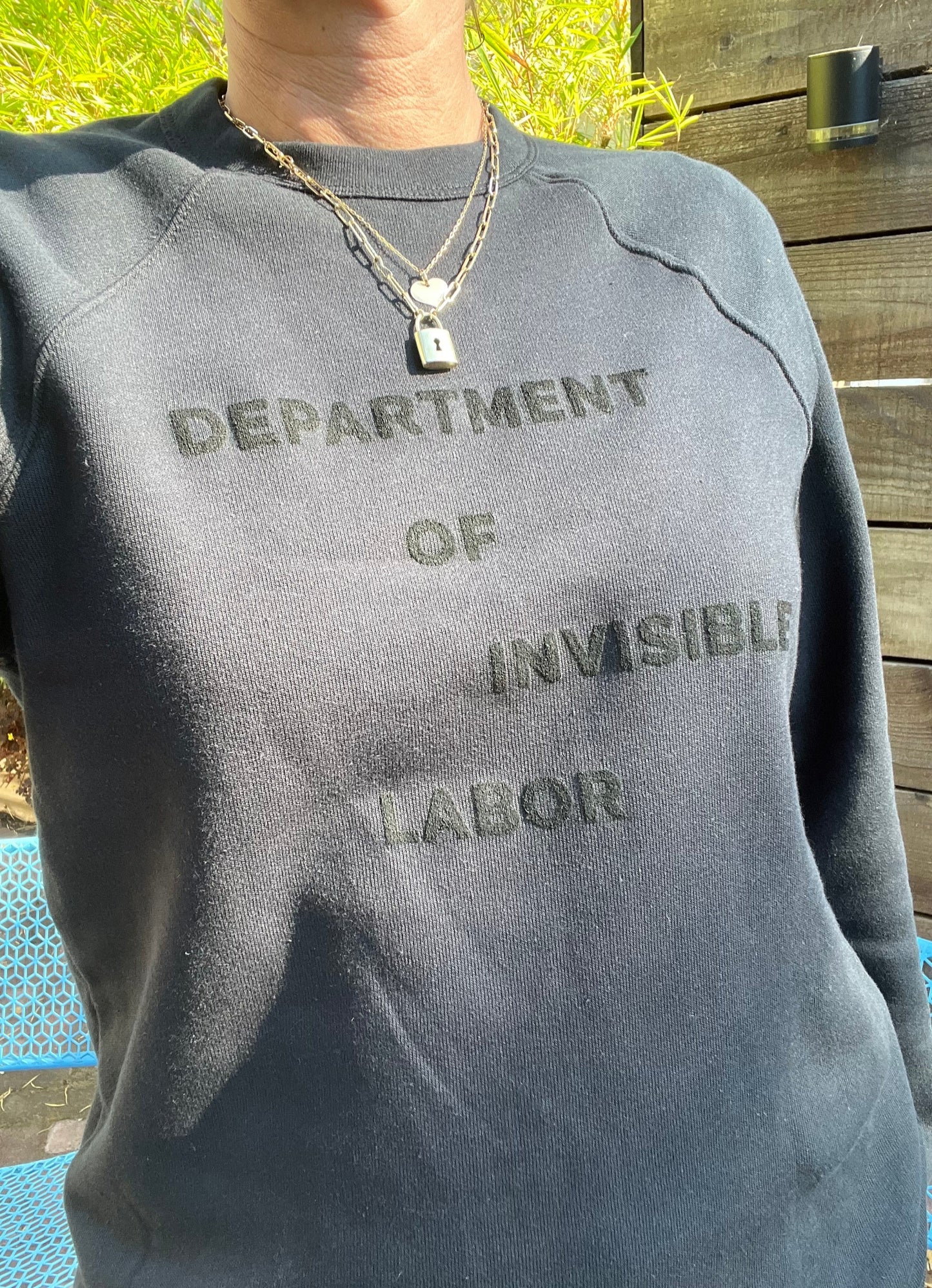 Puffy letter sweatshirt