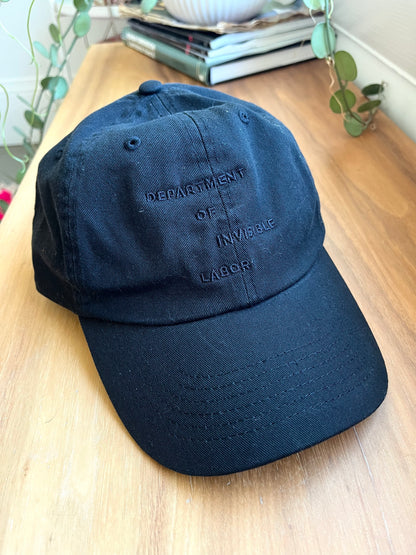 Black Tone-on-Tone Hat