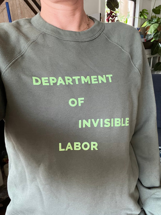 Olive and mint sweatshirt