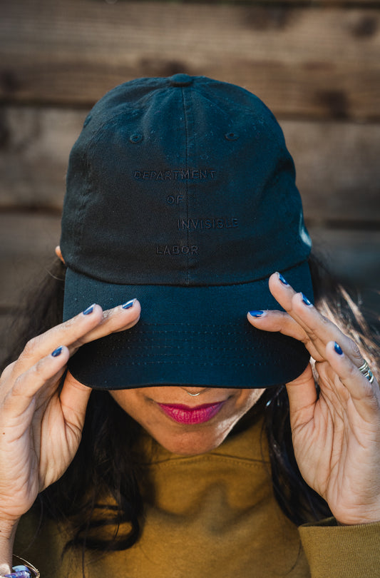 Black Tone-on-Tone Hat