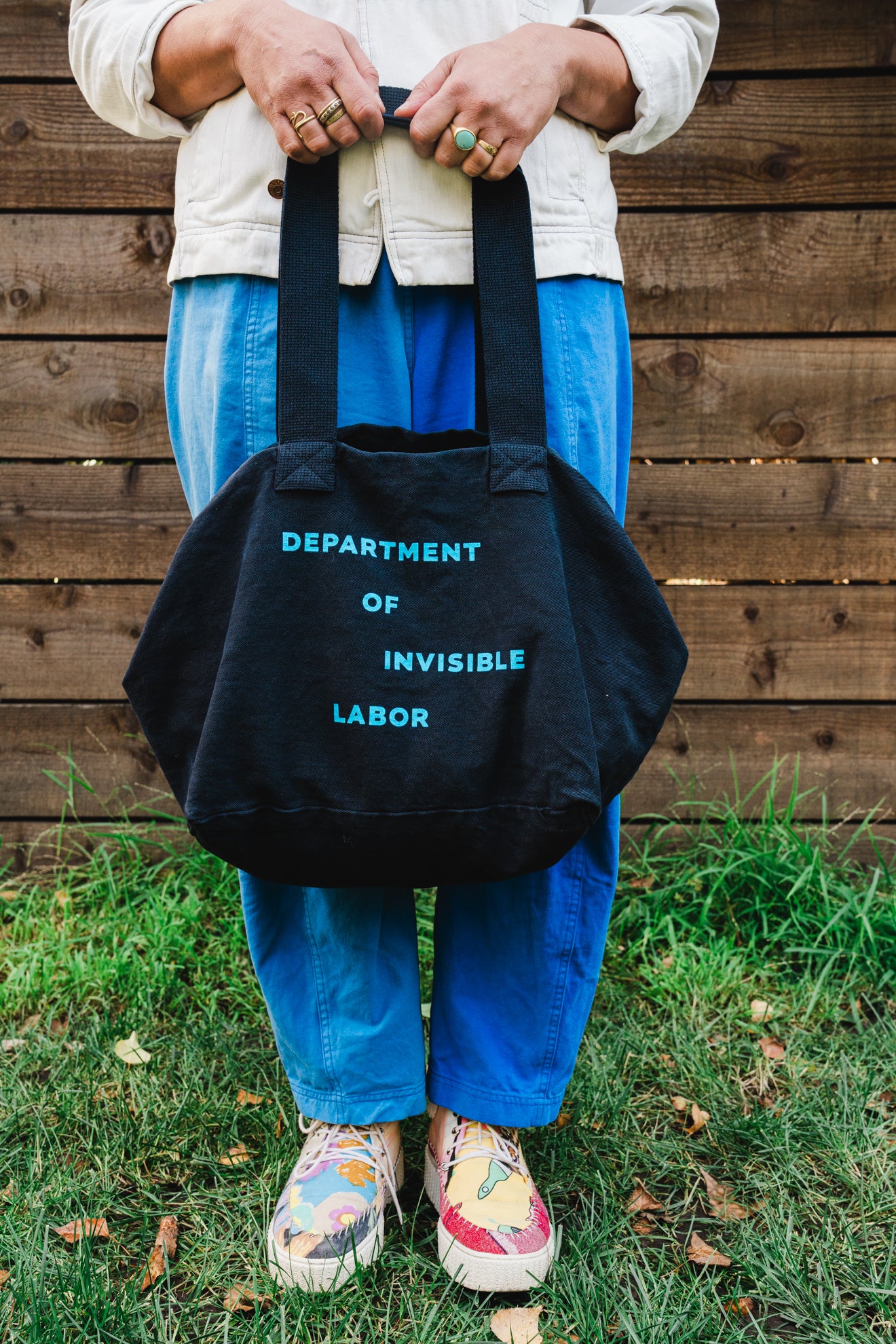 Navy Large Tote