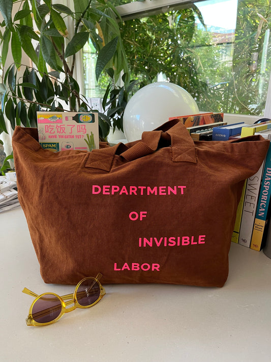 Ginger Large Tote with Neon Pink!