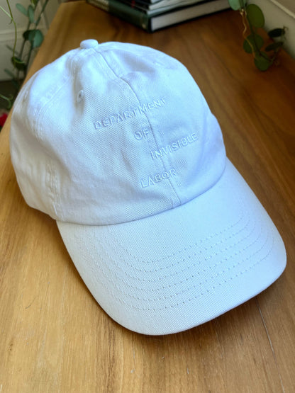 White Tone-on-Tone Hat